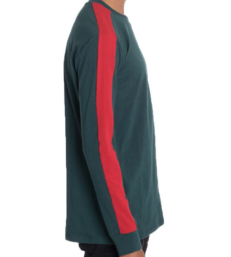 SIDE STRIPE LONG SLEEVE- GREEN